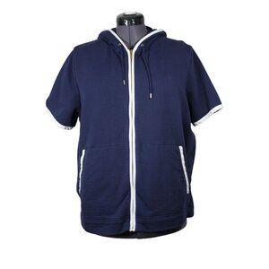 Lauren Ralph Lauren women's French terry‎ knit short sleeve nautical sweater 1X